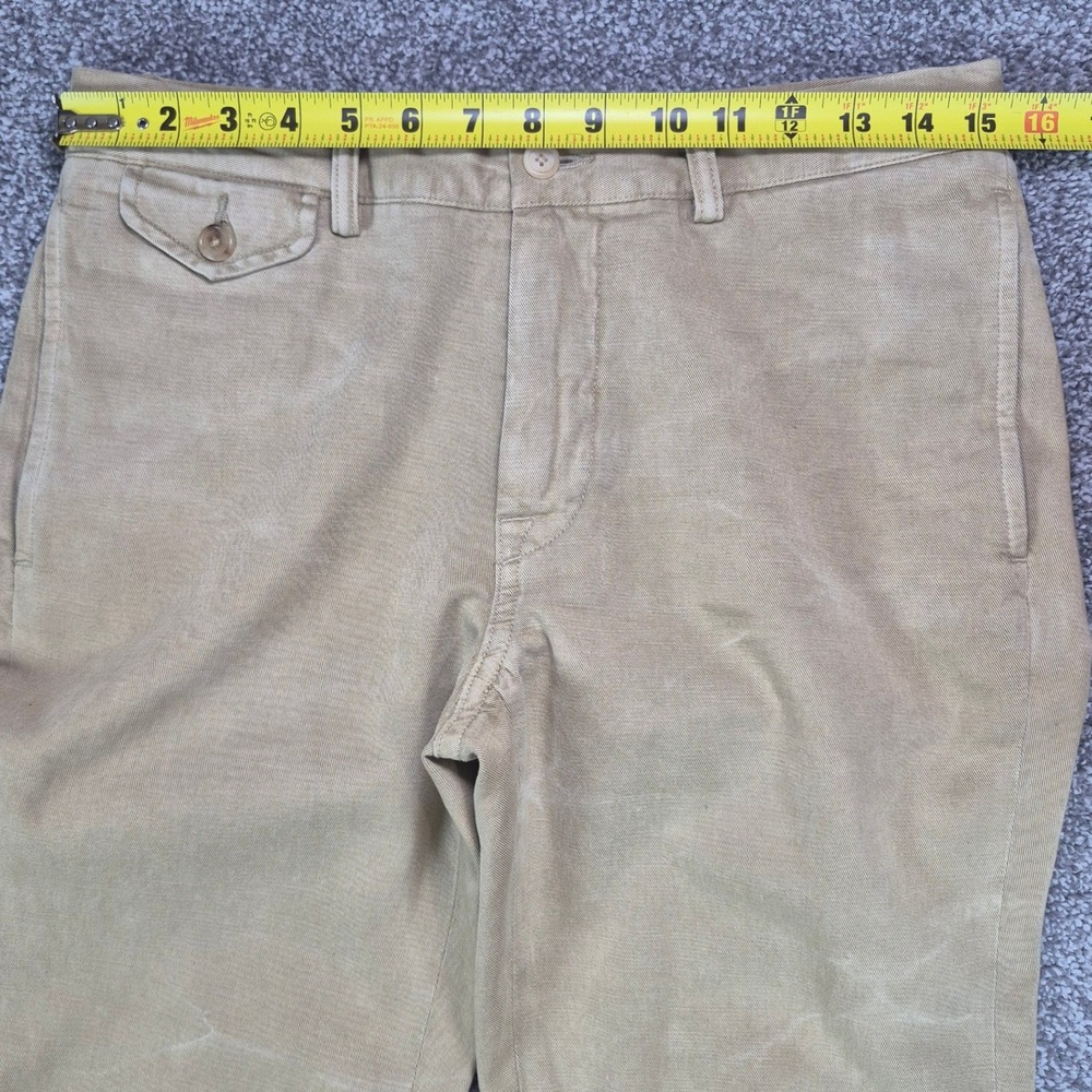Ralph Lauren Purple Label Chino Pants Womens 4 (30x31) Khaki Cotton Straight - Picture 4 of 9
